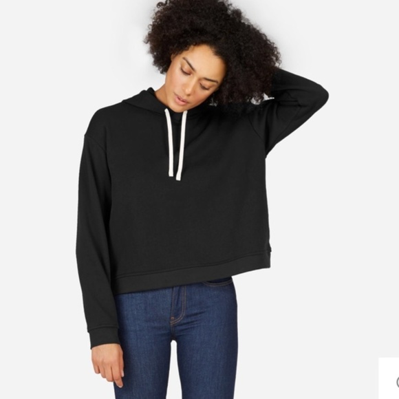 Everlane Tops - Everlane The Classic French Terry Square Hoodie L